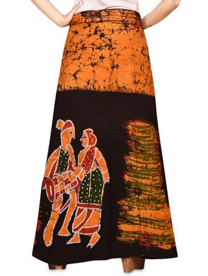 tie knot flared wrap skirt - 16618235 - Standard Image - 3