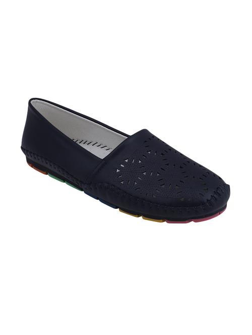 navy slip on casual shoes - 16618269 - Standard Image - 1