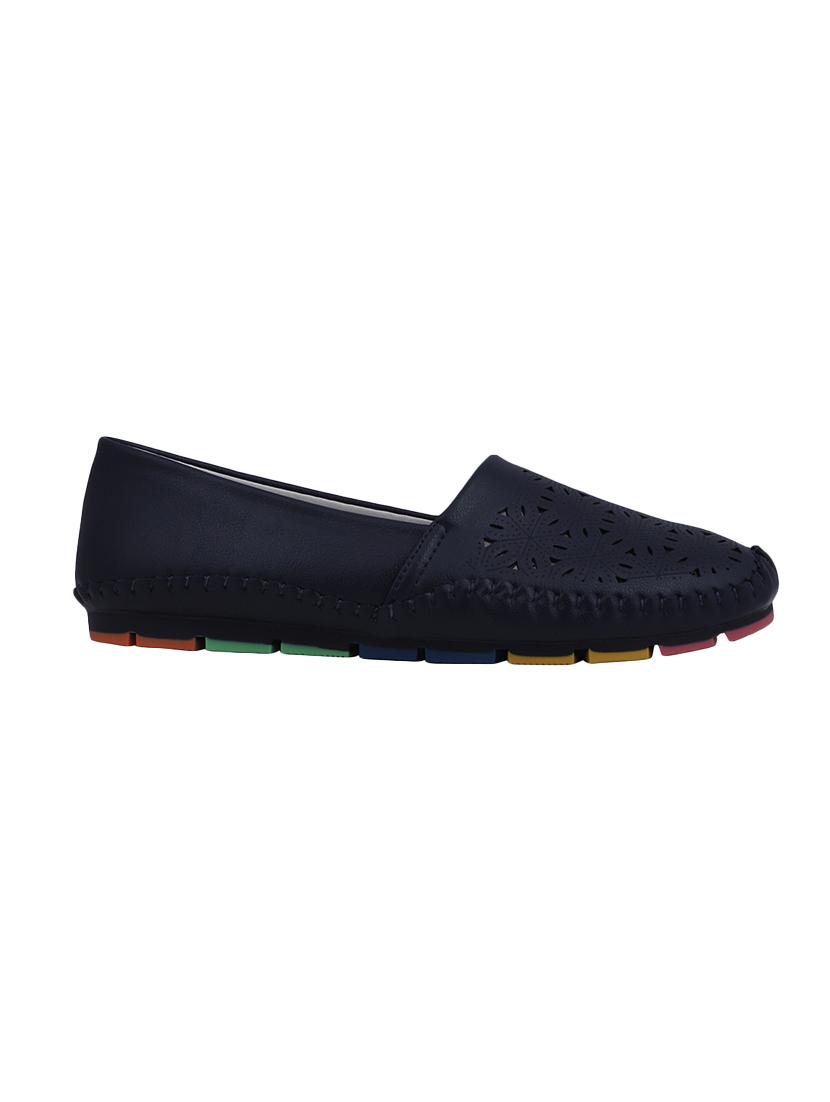 navy slip on casual shoes - 16618269 - Zoom Image - 2