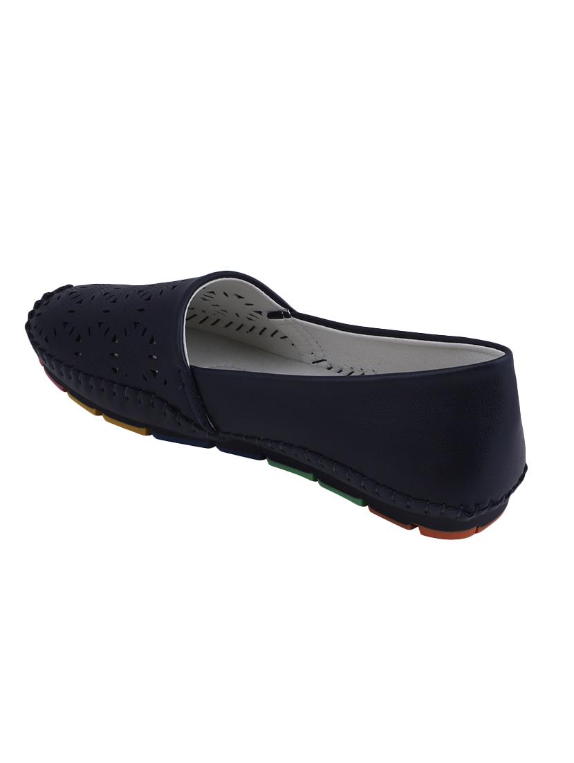 navy slip on casual shoes - 16618269 - Zoom Image - 3