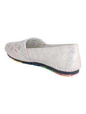grey slip on ballerinas - 16618271 - Standard Image - 2
