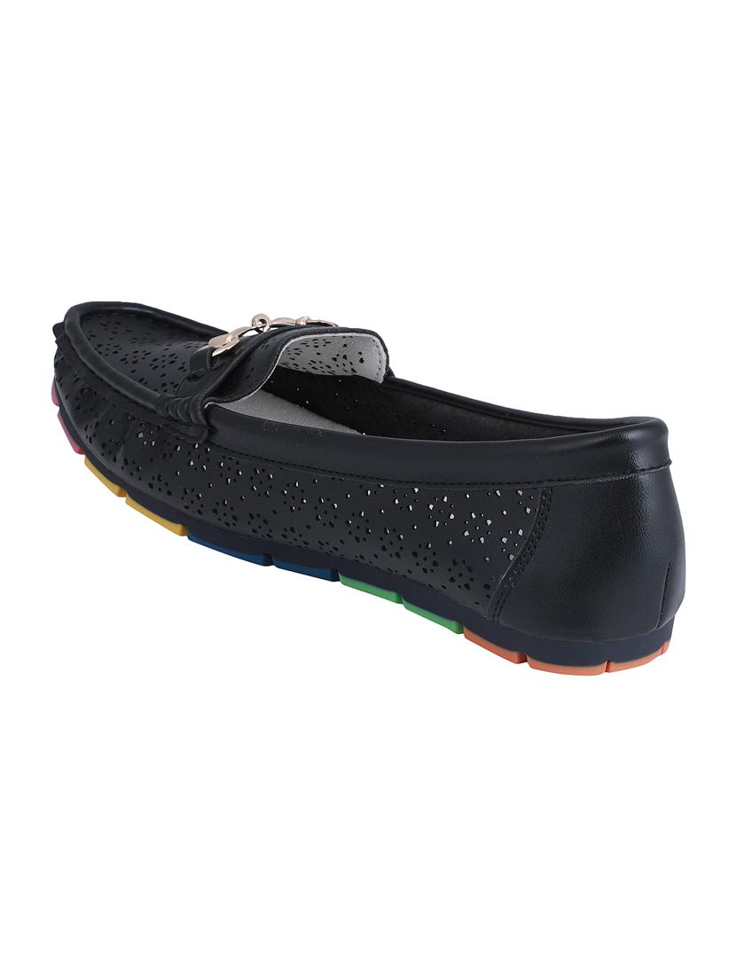 black slip on loafers - 16618283 - Zoom Image - 3