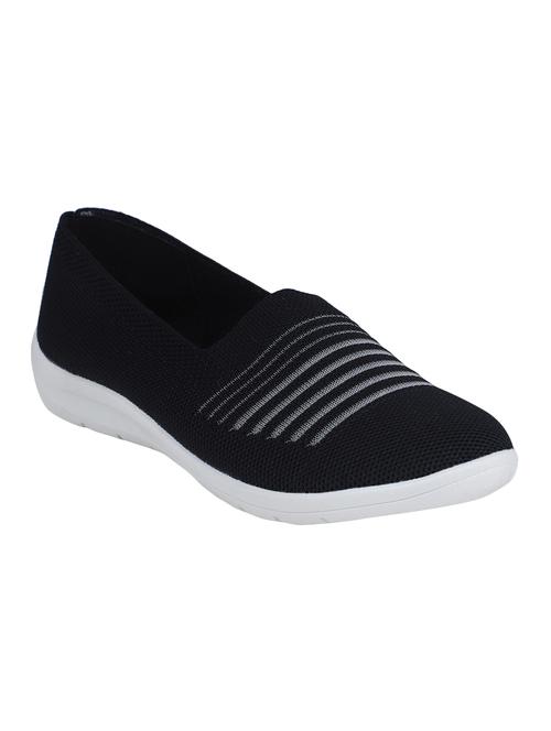 black slip on casual shoes - 16618296 - Standard Image - 1