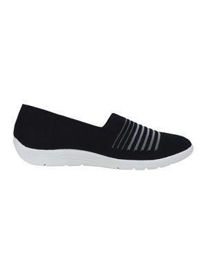 black slip on casual shoes - 16618296 - Standard Image - 2