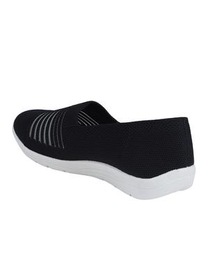 black slip on casual shoes - 16618296 - Standard Image - 3