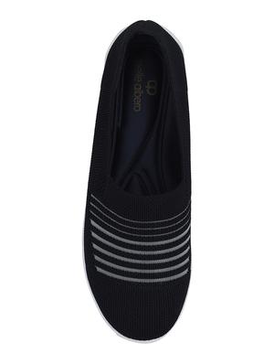 black slip on casual shoes - 16618296 - Standard Image - 4