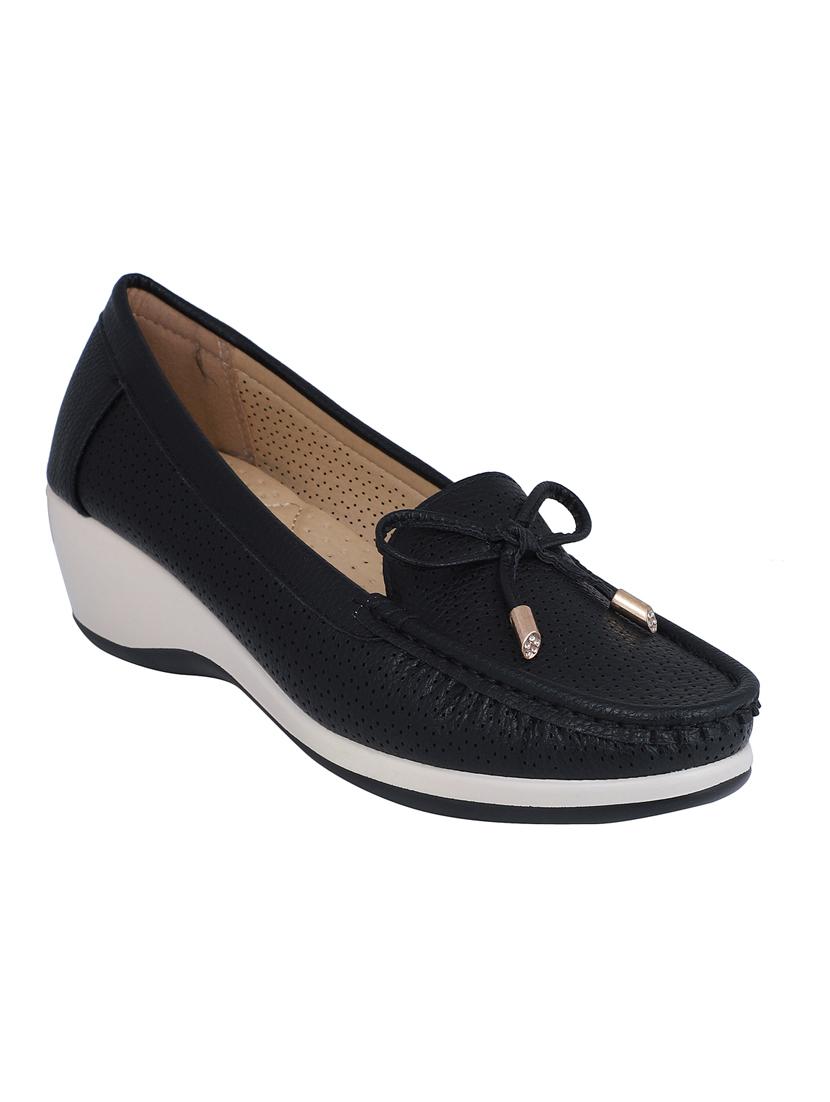 black slip on wedges - 16618300 - Zoom Image - 1