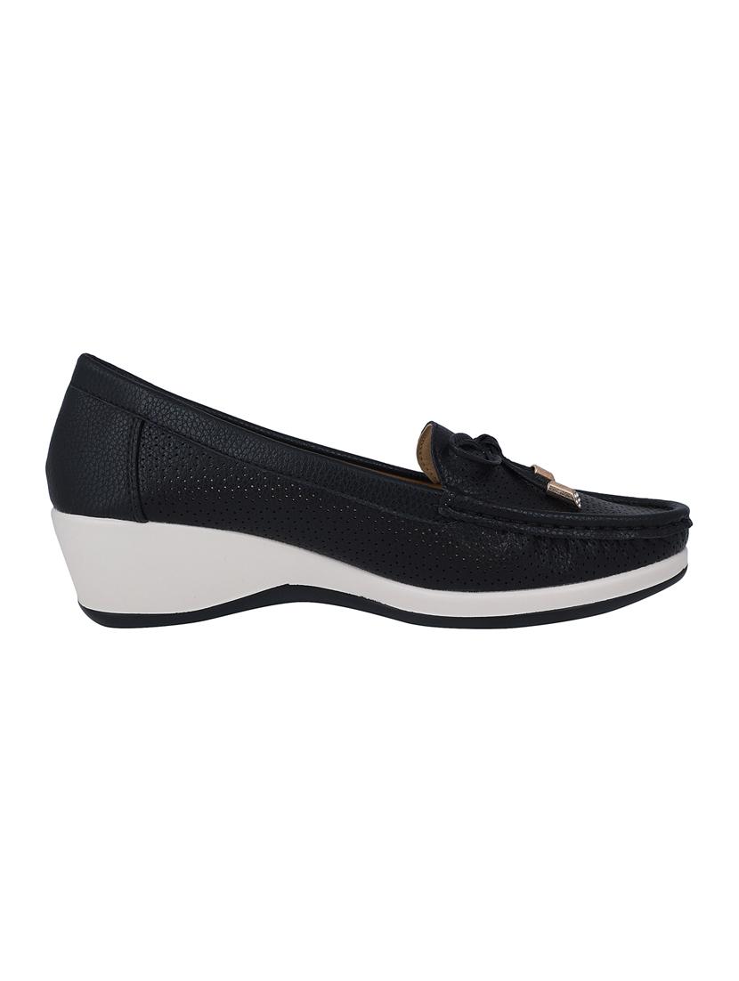 black slip on wedges - 16618300 - Zoom Image - 2