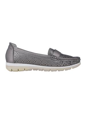 grey slip on loafers - 16618306 - Standard Image - 2