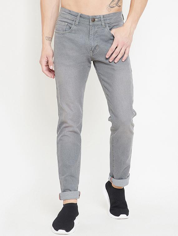 grey light washed jeans - 16618378 - Zoom Image - 1