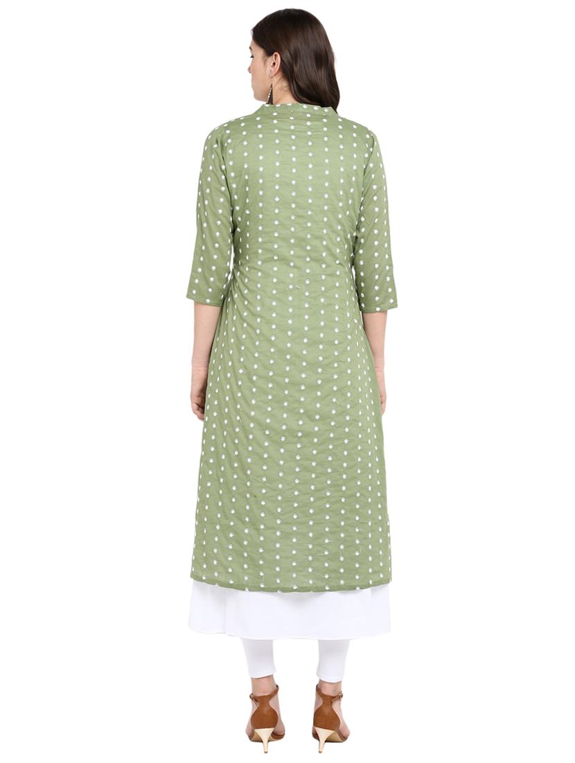 layered kurta with jacket - 16618408 - Zoom Image - 3