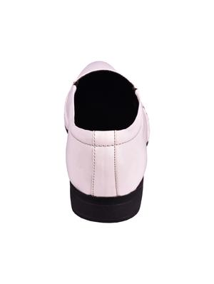 white leatherette slip ons - 16618554 - Standard Image - 3