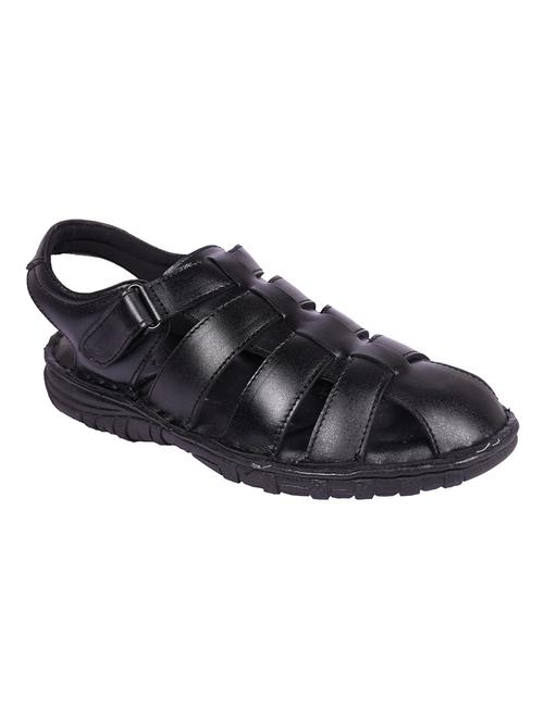 black leather back strap sandals - 16618556 - Standard Image - 1