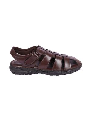 brown leather back strap sandals - 16618557 - Standard Image - 2
