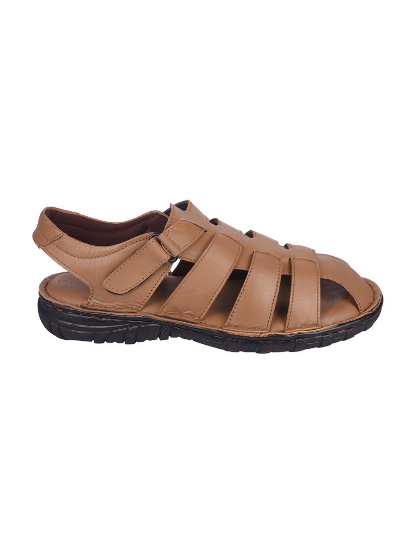 beige leather back strap sandals - 16618558 - Zoom Image - 2