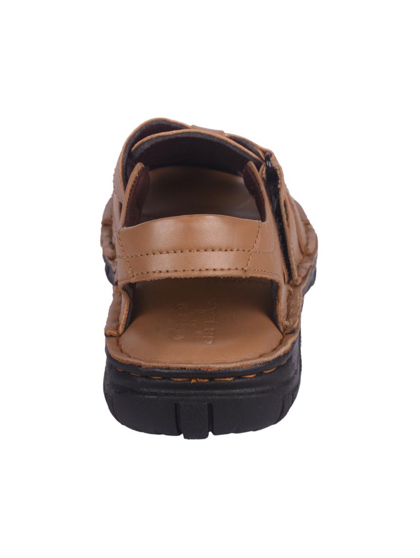 beige leather back strap sandals - 16618558 - Zoom Image - 3