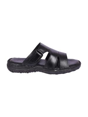 black leather slip on sandals - 16618563 - Standard Image - 2
