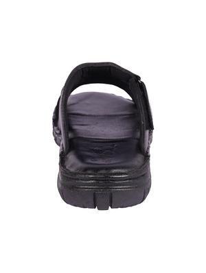 black leather slip on sandals - 16618563 - Standard Image - 3