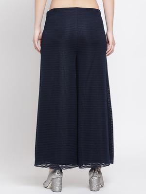 low rise laced flared palazzo - 16618591 - Standard Image - 3