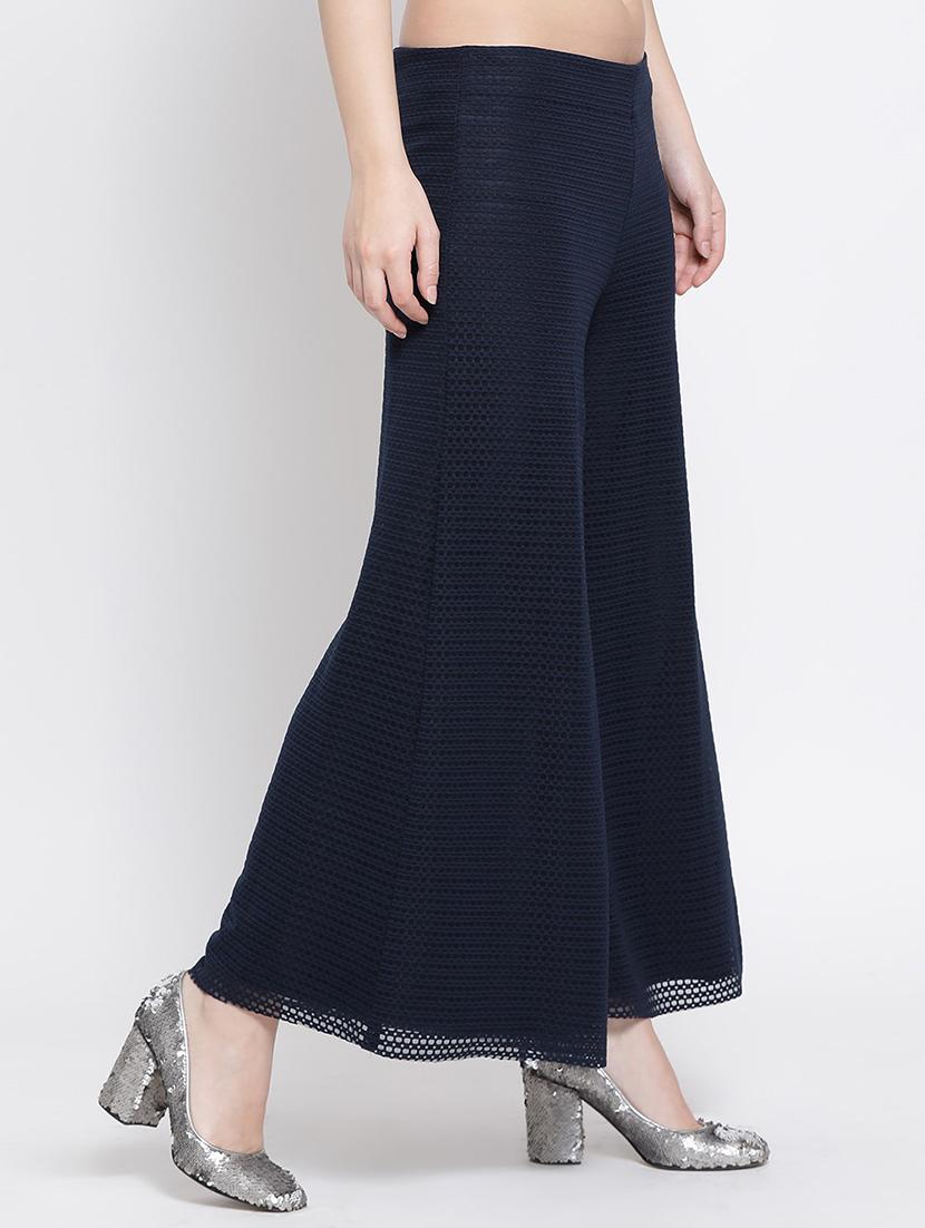 low rise laced flared palazzo - 16618591 - Zoom Image - 2