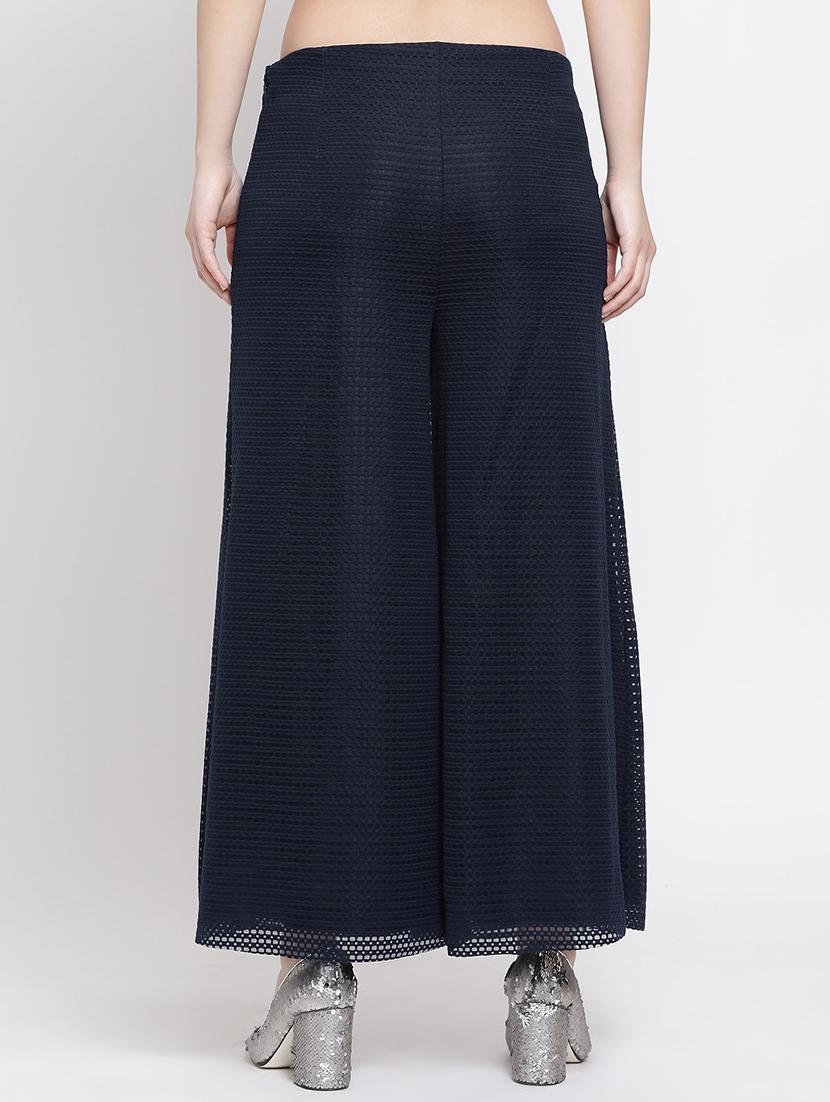 low rise laced flared palazzo - 16618591 - Zoom Image - 3