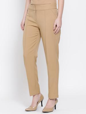 high rise solid pleated trouser - 16618594 - Standard Image - 2