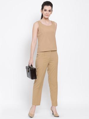 high rise solid pleated trouser - 16618594 - Standard Image - 4