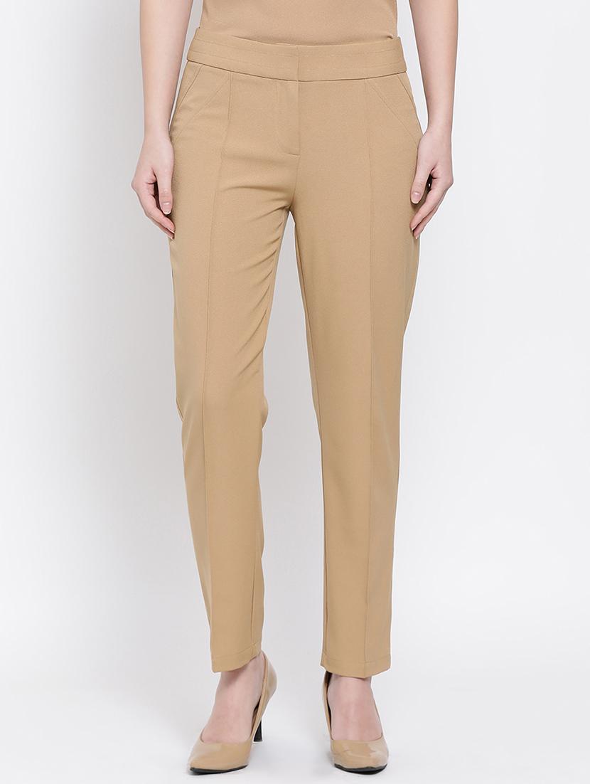 high rise solid pleated trouser - 16618594 - Zoom Image - 1