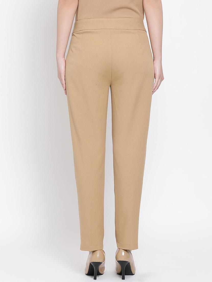 high rise solid pleated trouser - 16618594 - Zoom Image - 3