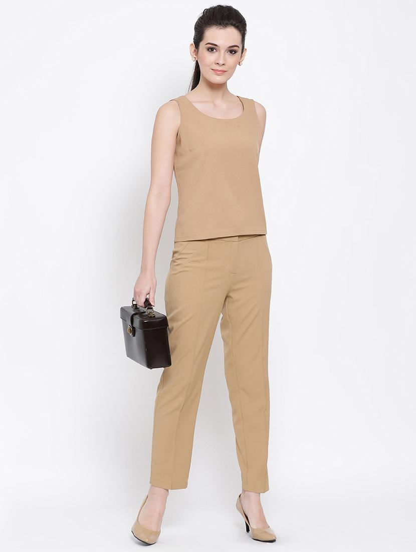 high rise solid pleated trouser - 16618594 - Zoom Image - 4