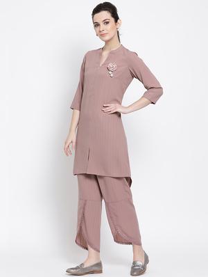 blue chiffon asymmetric set - 16618631 - Standard Image - 2