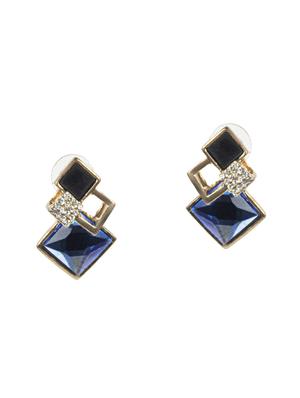 blue crystal drop earrings - 16618633 - Standard Image - 2