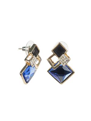 blue crystal drop earrings - 16618633 - Standard Image - 3