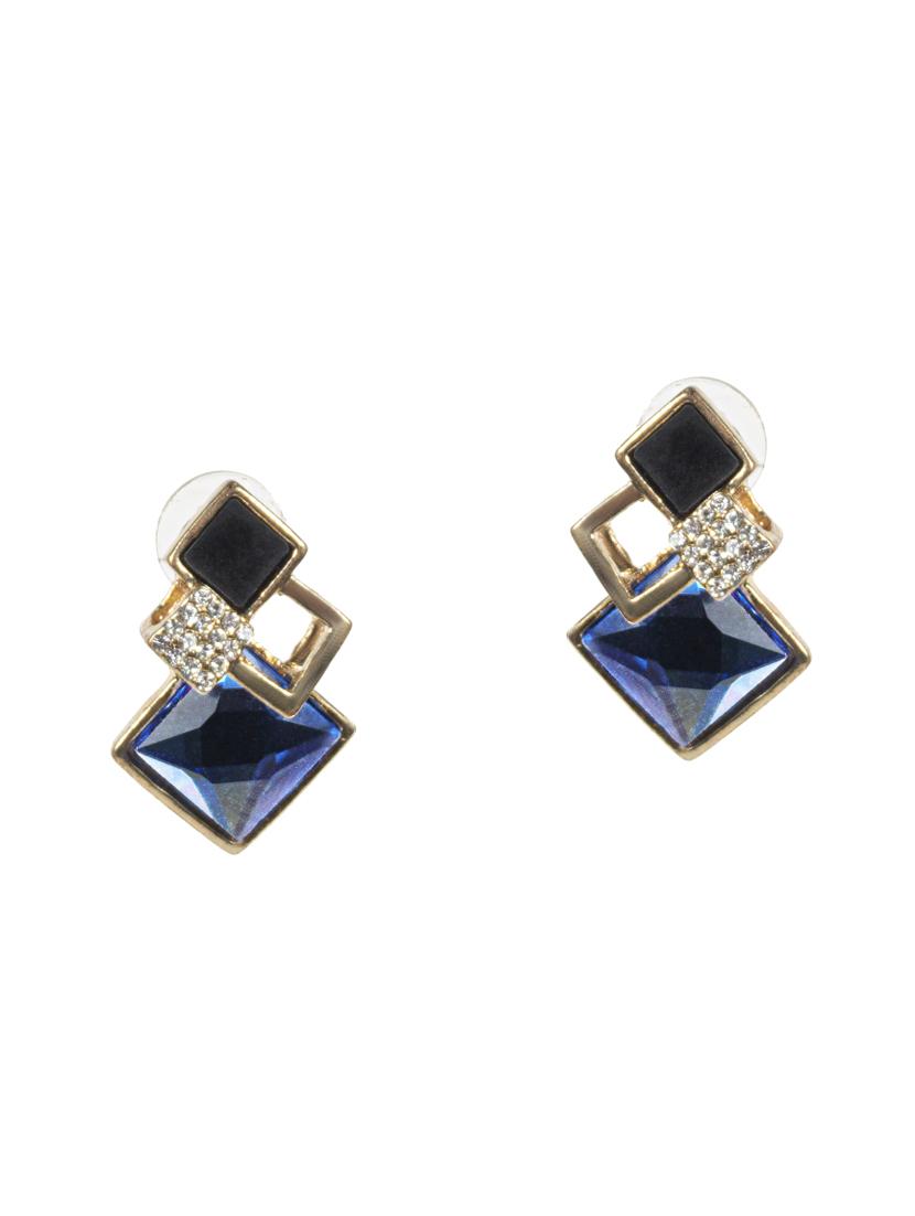 blue crystal drop earrings - 16618633 - Zoom Image - 2