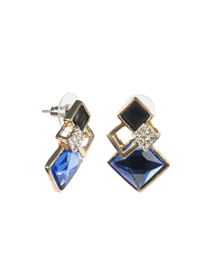 blue crystal drop earrings - 16618633 - Zoom Image - 3