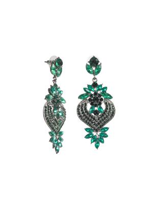 green crystal drop earring - 16618657 - Standard Image - 3