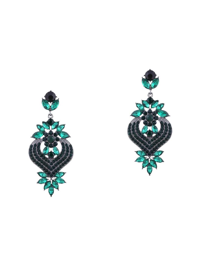 green crystal drop earring - 16618657 - Zoom Image - 2