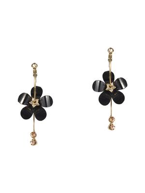 black metal hoop earring - 16618667 - Standard Image - 2