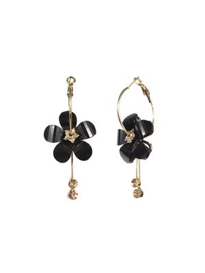 black metal hoop earring - 16618667 - Standard Image - 3