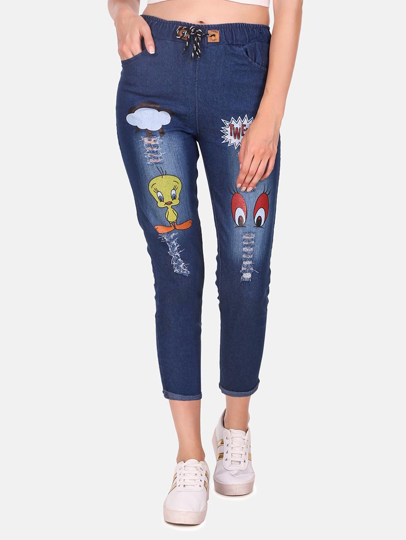 drawstring waist quirky jean - 16618783 - Zoom Image - 1