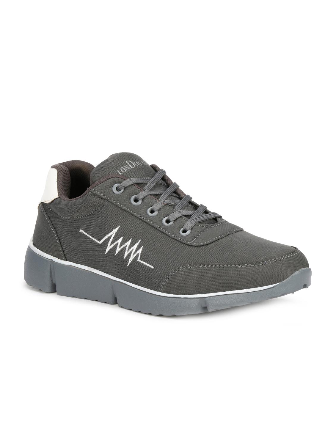 grey canvas lace up sport shoes - 16618788 - Zoom Image - 1