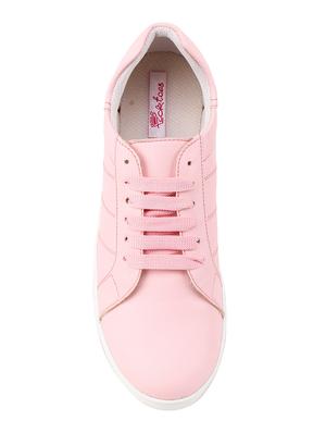 pink lace-up sneakers - 16618859 - Standard Image - 4