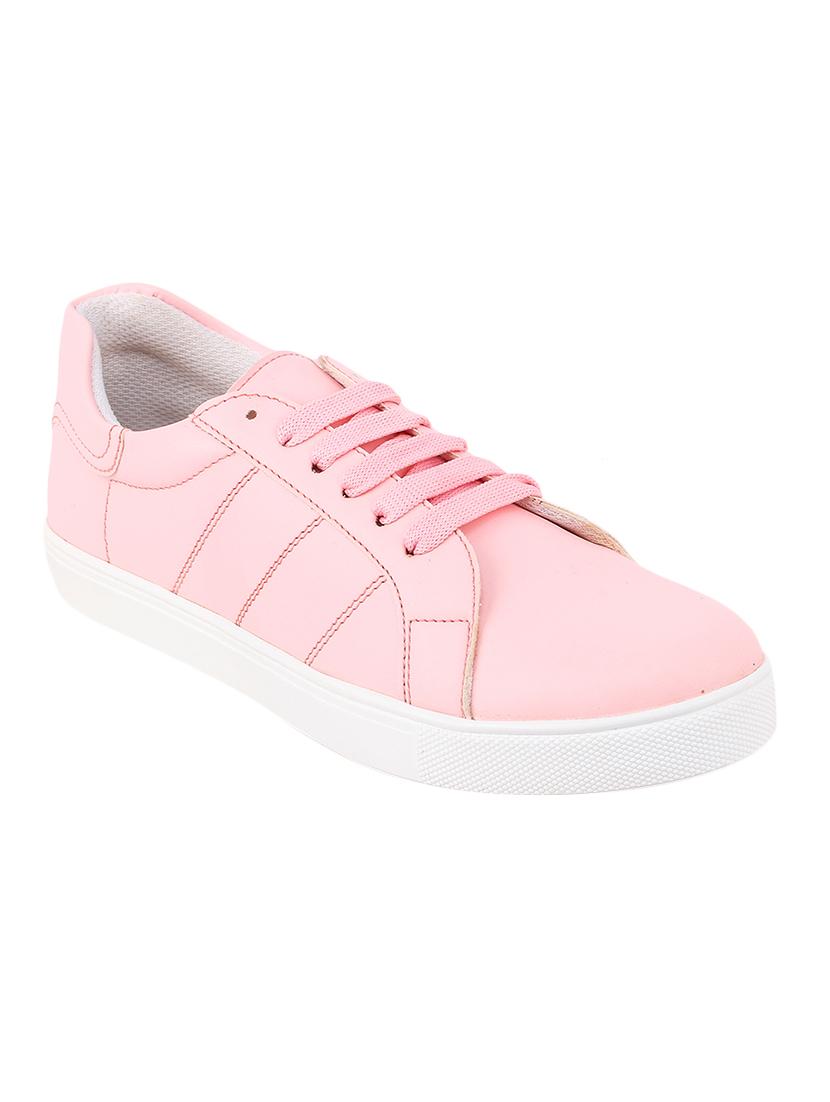pink lace-up sneakers - 16618859 - Zoom Image - 1