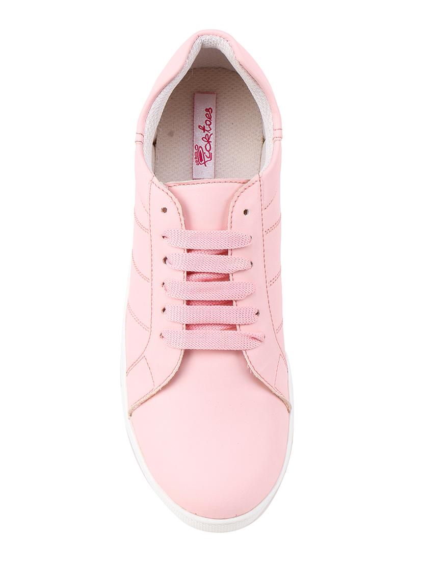 pink lace-up sneakers - 16618859 - Zoom Image - 4