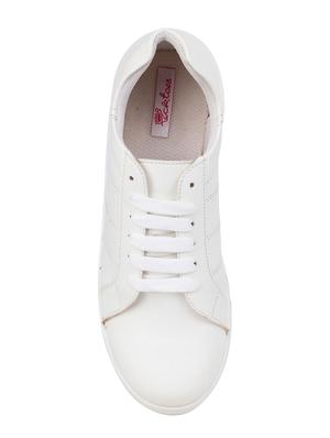 white lace-up sneakers - 16618860 - Standard Image - 4