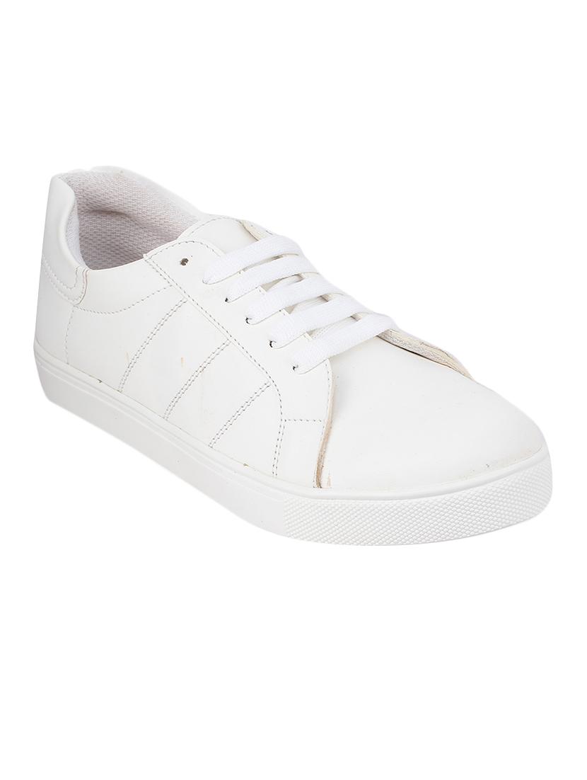 white lace-up sneakers - 16618860 - Zoom Image - 1