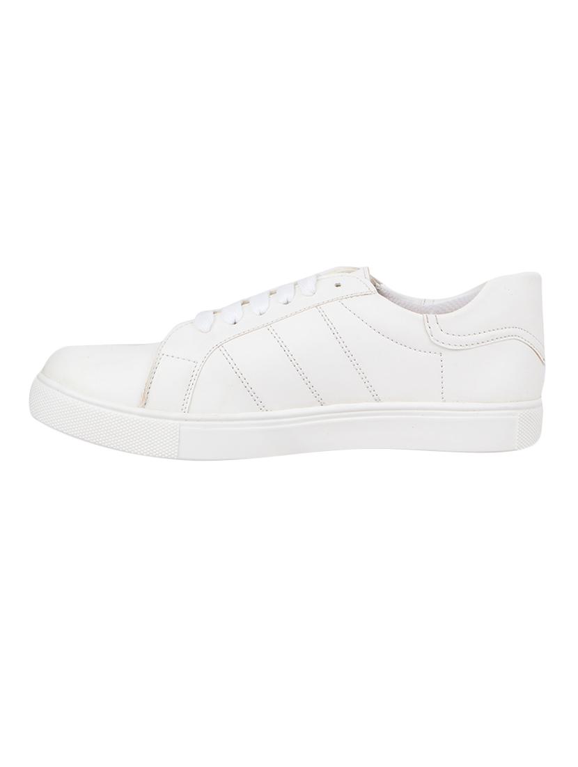 white lace-up sneakers - 16618860 - Zoom Image - 2
