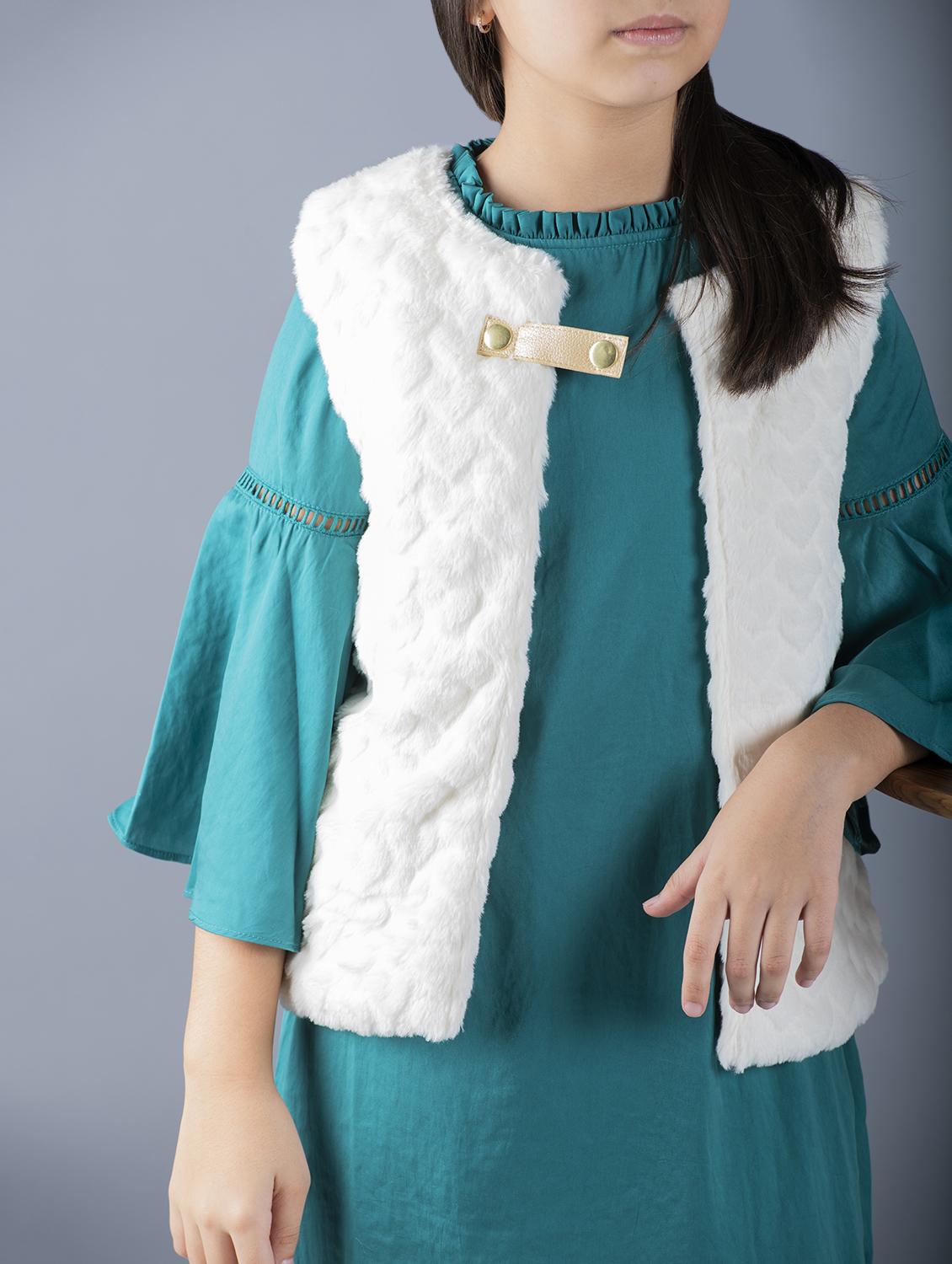 blue polyester frock - 16618951 - Zoom Image - 3
