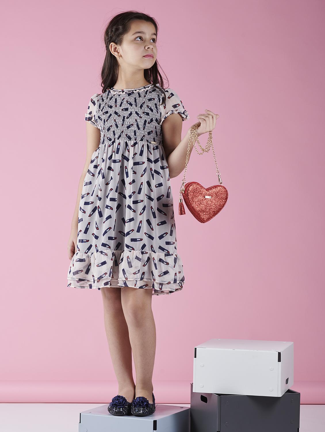 smock detail a-line frock - 16618953 - Zoom Image - 1