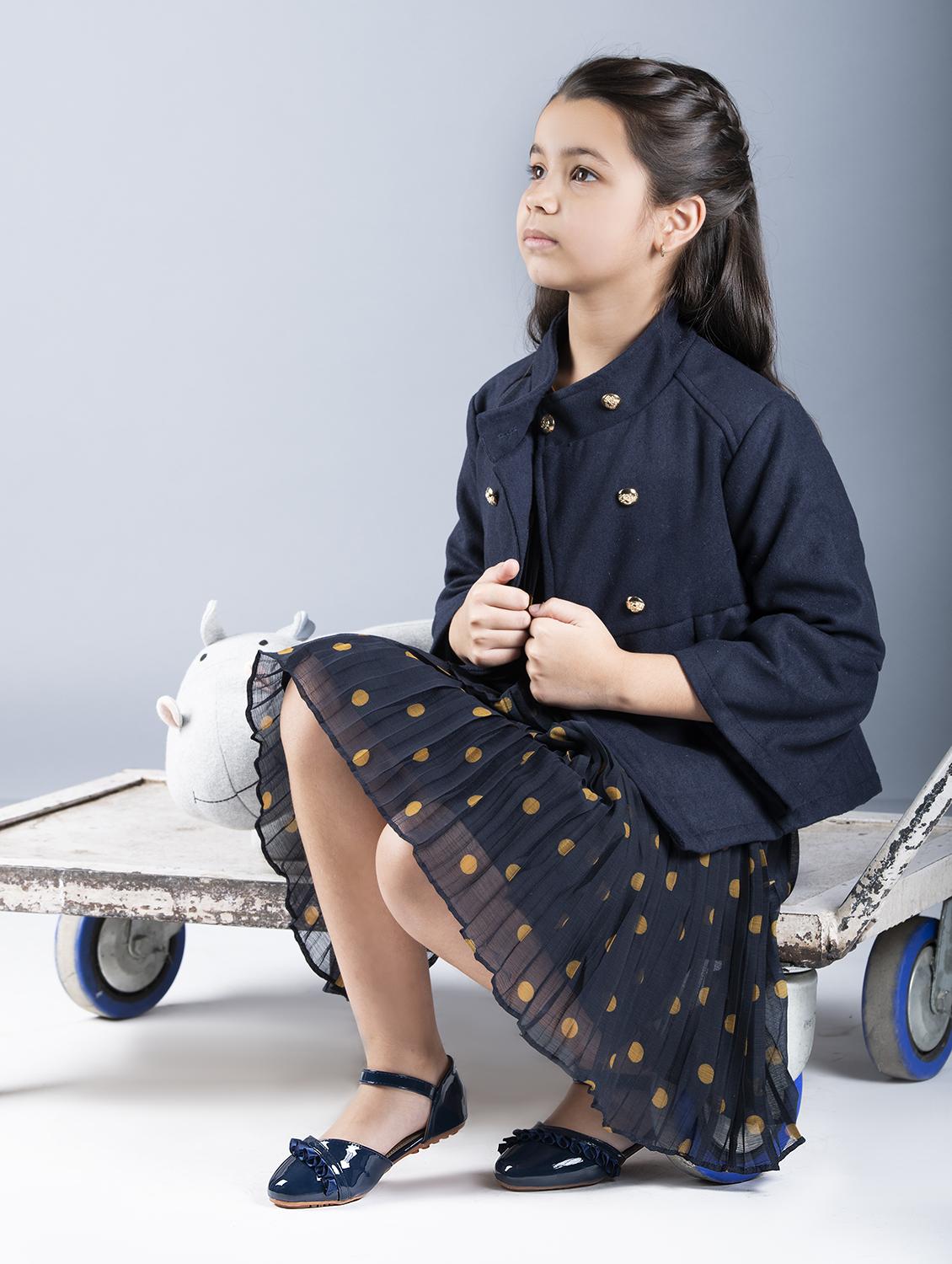 pleated long sleeved coatigan jacket - 16618974 - Zoom Image - 1